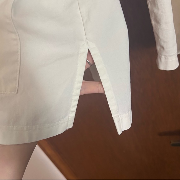 Eileen Fisher Cream Collared Blouse - Picture 5 of 10